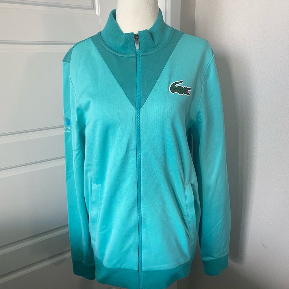 MIAMI OPEN TENNIS LACOSTE Teal Full-Zip Jacket - Picture 2 of 4